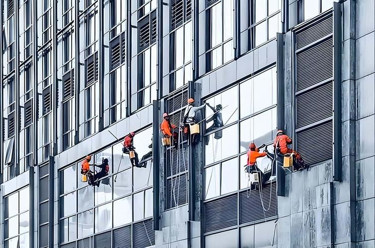 专业外墙清洗_高空作业施工_玻璃幕墙清洗_广告牌安装的图标